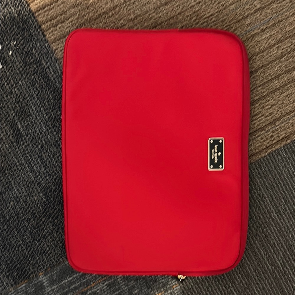 Kate Spade Red Tablet Sleeve Neoprene Zip-Around